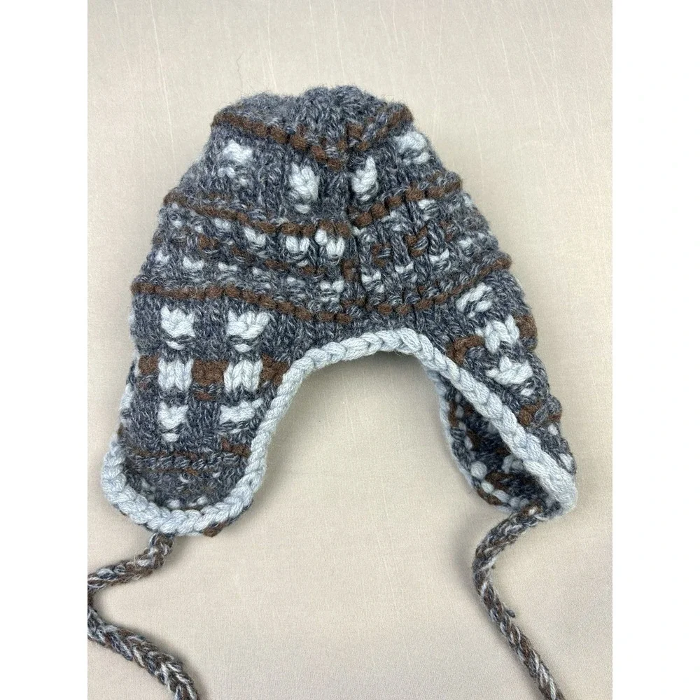 GAP Big Kids Wool Sherpa Ear Flap Beanie Winter‎ Hat (Read)